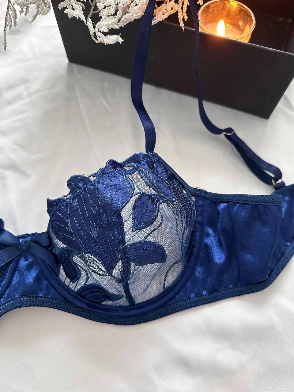 Satin Lily Lingerie Set